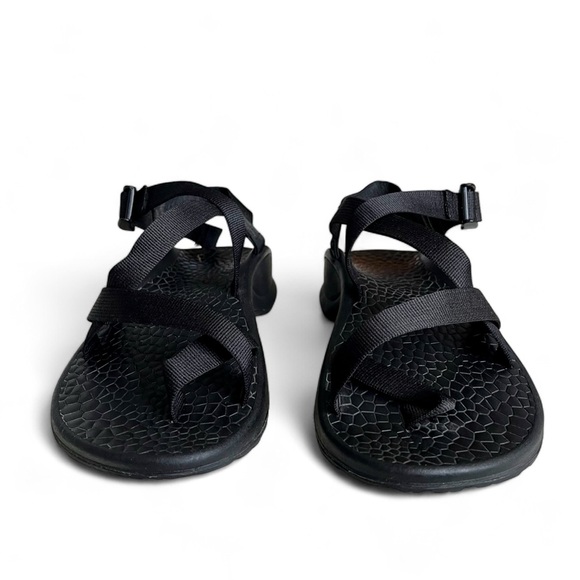 Chaco Z / Cloud 2 Updraft Toe Strap Sandal Hiking Beach Black Mens Size US 9 - Picture 2 of 13